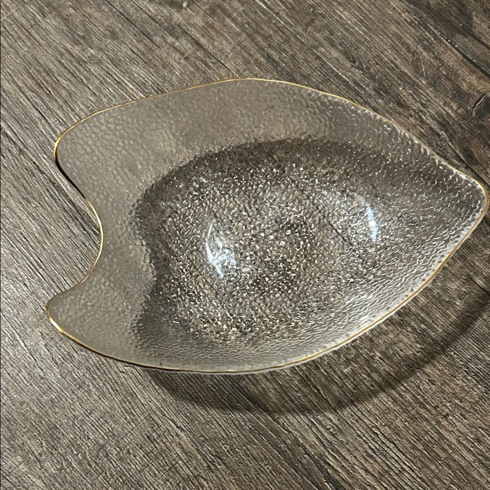 Decorative Tray with Gold Rim
